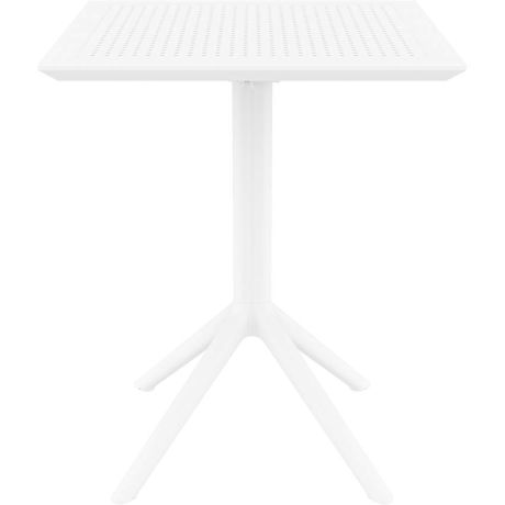 Table bistrot carrée - Blanc