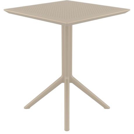 Table bistrot carrée - Taupe