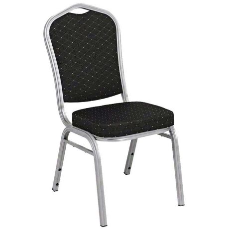 Chaise de banquet Sonate - Argent / Noir