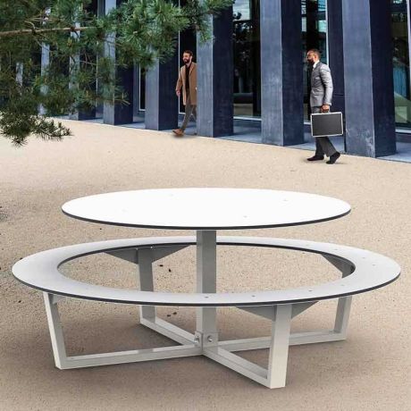 Table pique nique ronde Collège