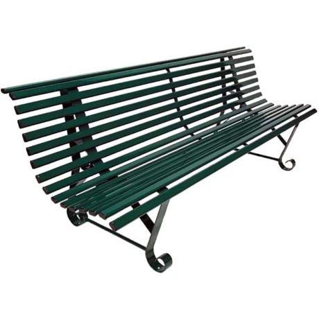 Banc métal Luxembourg Vert RAL 6005