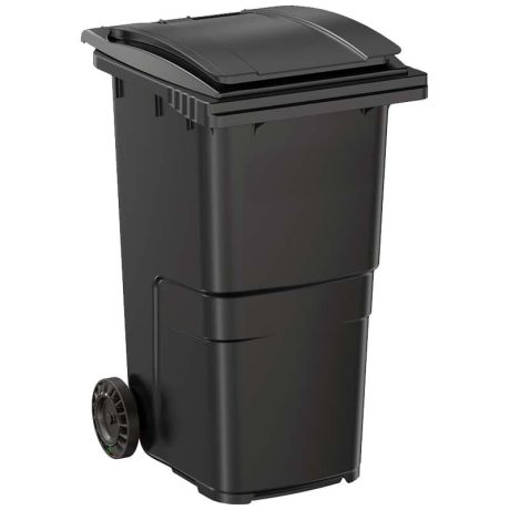 Conteneur à déchets 240 L - Cuve grise - Couvercle gris
