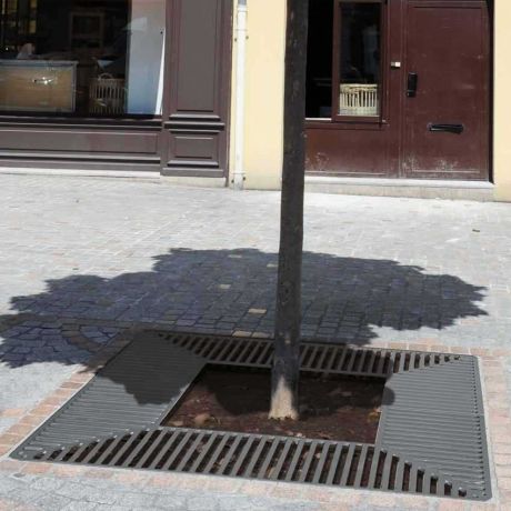 Grille d'arbre carrée Silaos