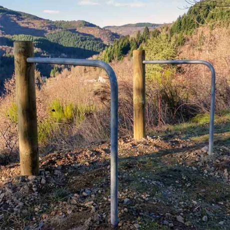 Support vélo bois et acier Solo