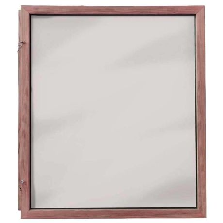 Vitrine murale extérieure bois - Porte battante