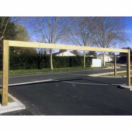 Portique limitation de hauteur bois grande largeur