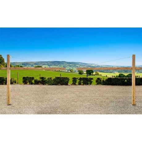 Portique limitation hauteur pivotant bois 6 ou 7 m