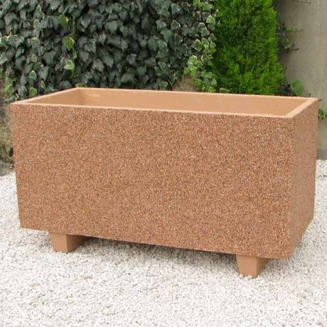 Jardinière béton gravillons COL 836