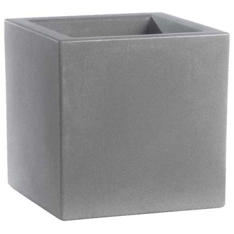 Jardinière rotomoulée carrée - Gris tourterelle
