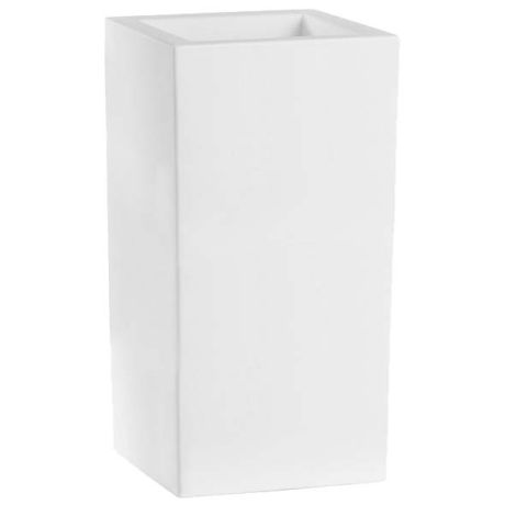 Jardinière extérieure résine rotomoulée haute - Blanc
