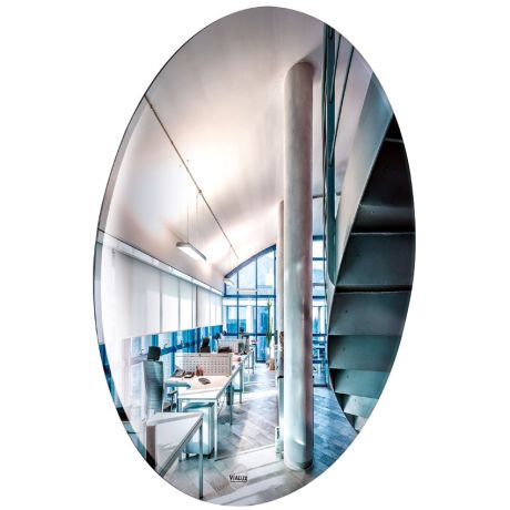 Miroir de surveillance anti-vol grand format - Rond