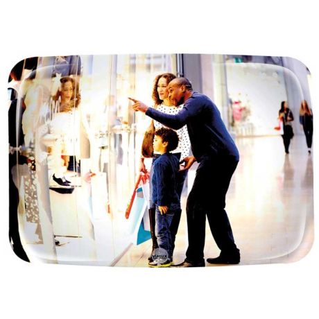 Miroir de surveillance anti-vol grand format - Rectangulaire