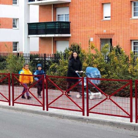 Barrière de ville Valence grillagée 