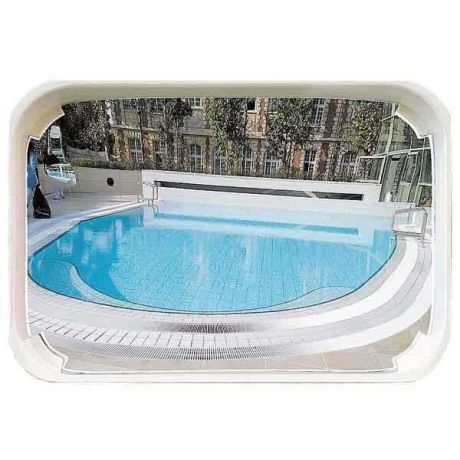 Miroir surveillance piscine extérieur