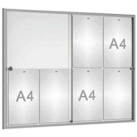 Vitrine affichage portes coulissantes 8 A4