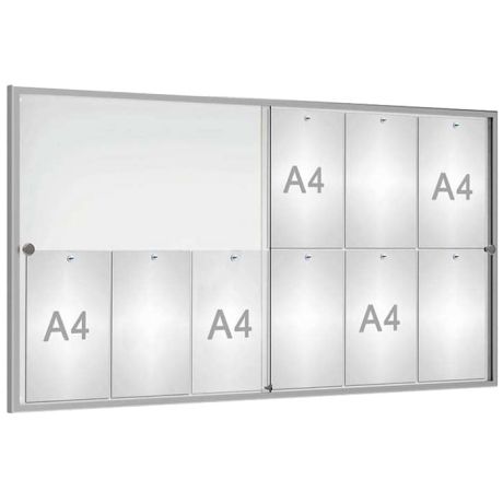 Vitrine affichage portes coulissantes 12 A4