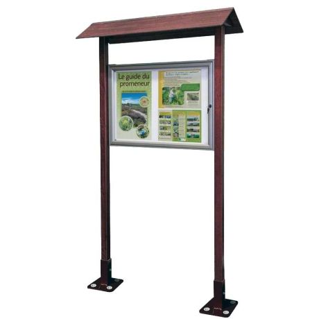 Vitrine bois et alu extérieure 8 A4