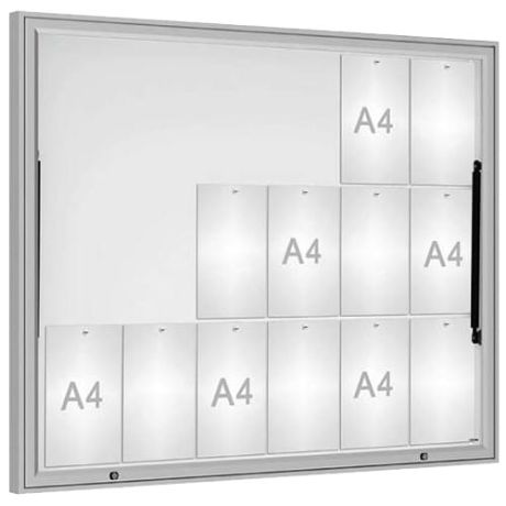 Vitrine murale grand format 18 A4