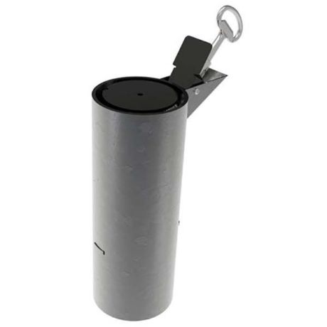 Fourreau verrouillable pour potelet D. 90 mm