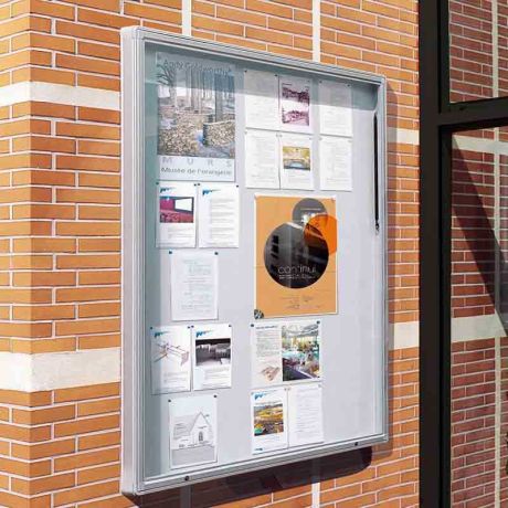 Vitrine extérieure Urban anodisée