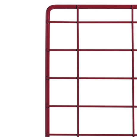 Grille d'exposition rouge