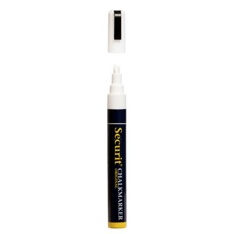 Marqueur craie liquide Securit - Blanc (Pointe 2-6 mm)