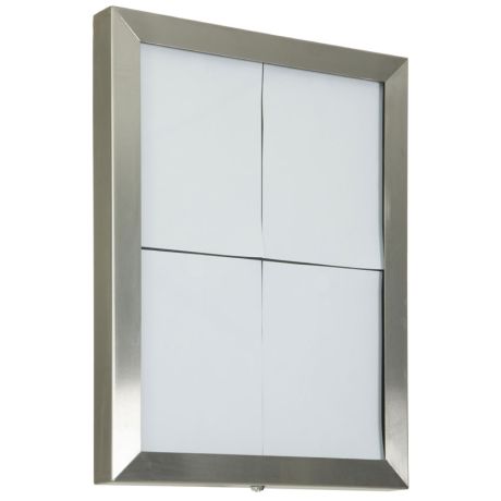 Vitrine porte-menu extérieure inox