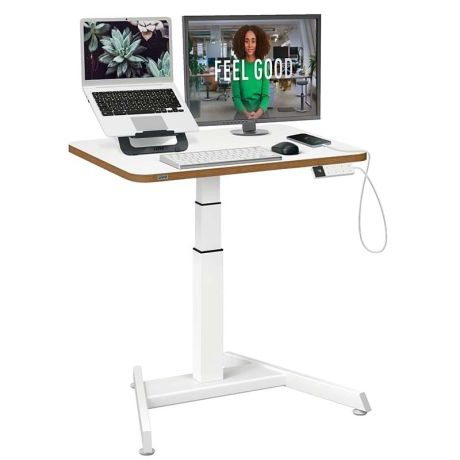 Bureau compact assis-debout électrique