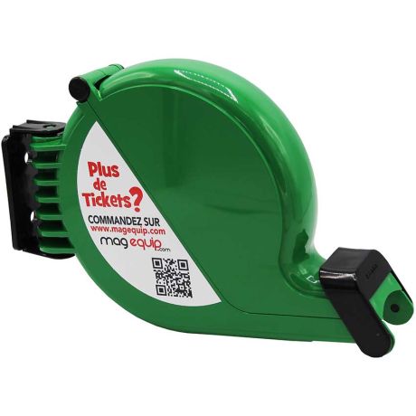Distributeur tickets escargot vert