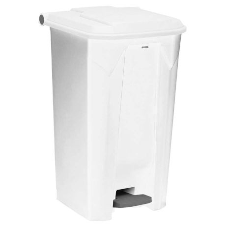 Poubelle à couvercle basculant - 26 gal (100 L) - grise et noire