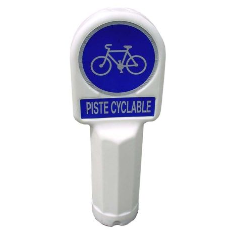 Panneau police autorelevable piste cyclable B22a