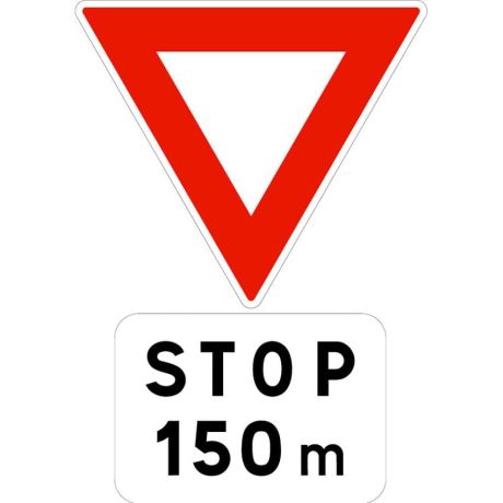 Panneau Danger stop AB5 + M5