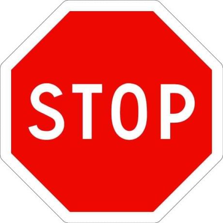 Panneau AB4 - STOP