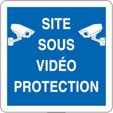 Panneau d'information Espace sous surveillance vidéo
