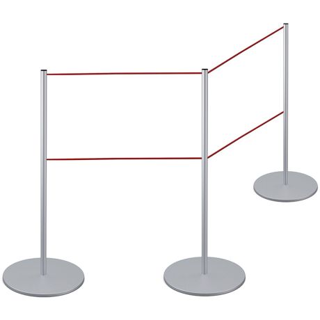 Poteau à cordon Slim Dual Line Poteau à cordon Slim Dual Line