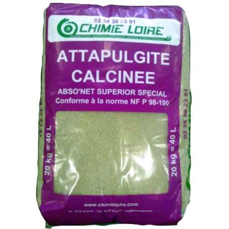 Absorbant attapulgite calcinée - Sac 20 Kg