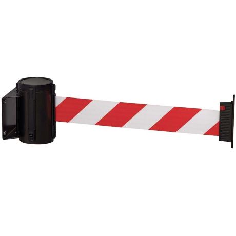 Dérouleur murale rétractable - Sangle rouge/blanc