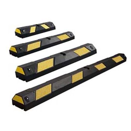 Butée de parking caoutchouc noir & jaune