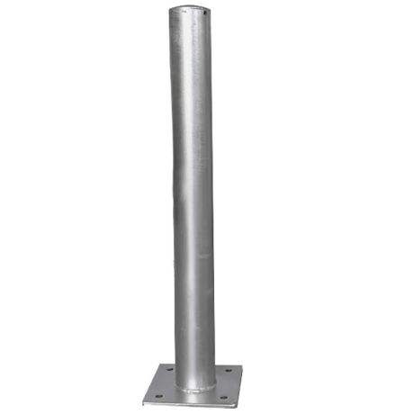 Poteau protection galvanisé sur platine