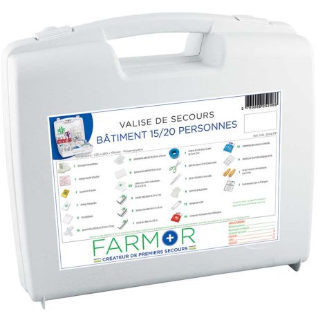 Trousse de secours pour bâtiment - 4 à 6 personnes