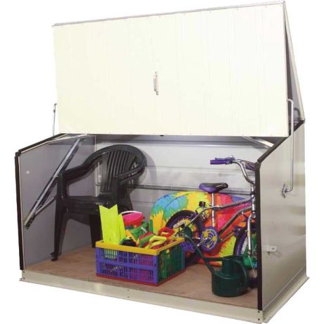 Coffre rangement extérieur - Blanc crème