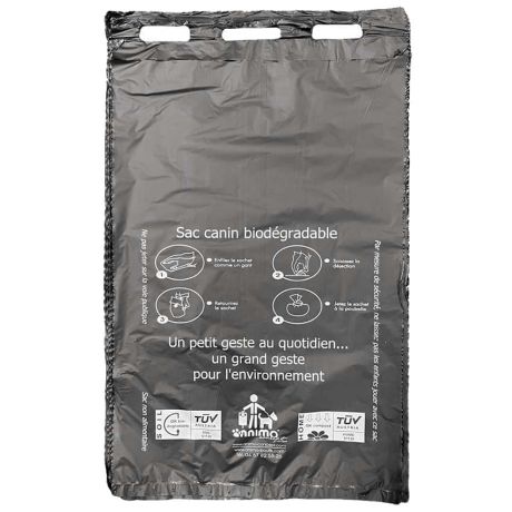 Sac canin biodégradable