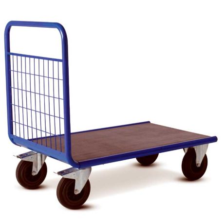 Chariot manutention dossier grillagé