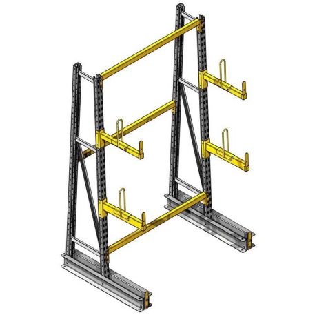Rayonnage cantilever simple face