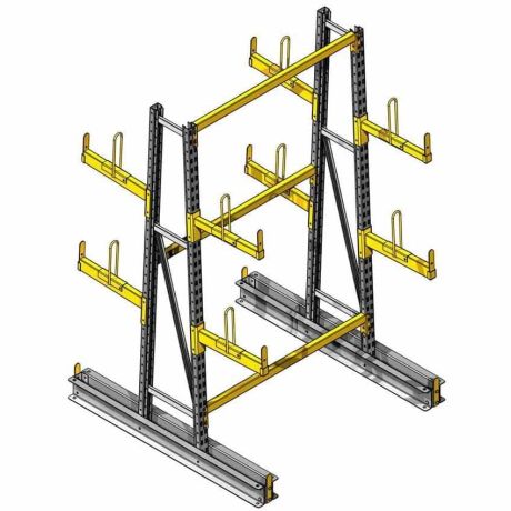 Rayonnage cantilever double face