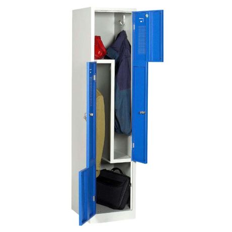 Vestiaire porte en L 1 colonne 2 cases