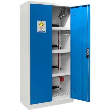 Armoire stockage batteries lithium-ion - Gris / Bleu
