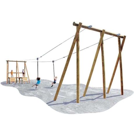 Tyrolienne Aventure double 20 m Tyrolienne Aventure double 20 m