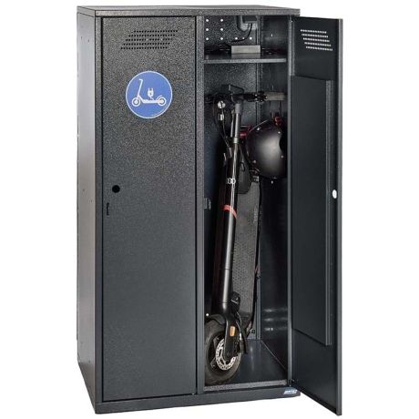 Armoire recharge trottinettes électriques