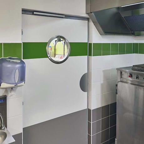 Hublot de porte rond